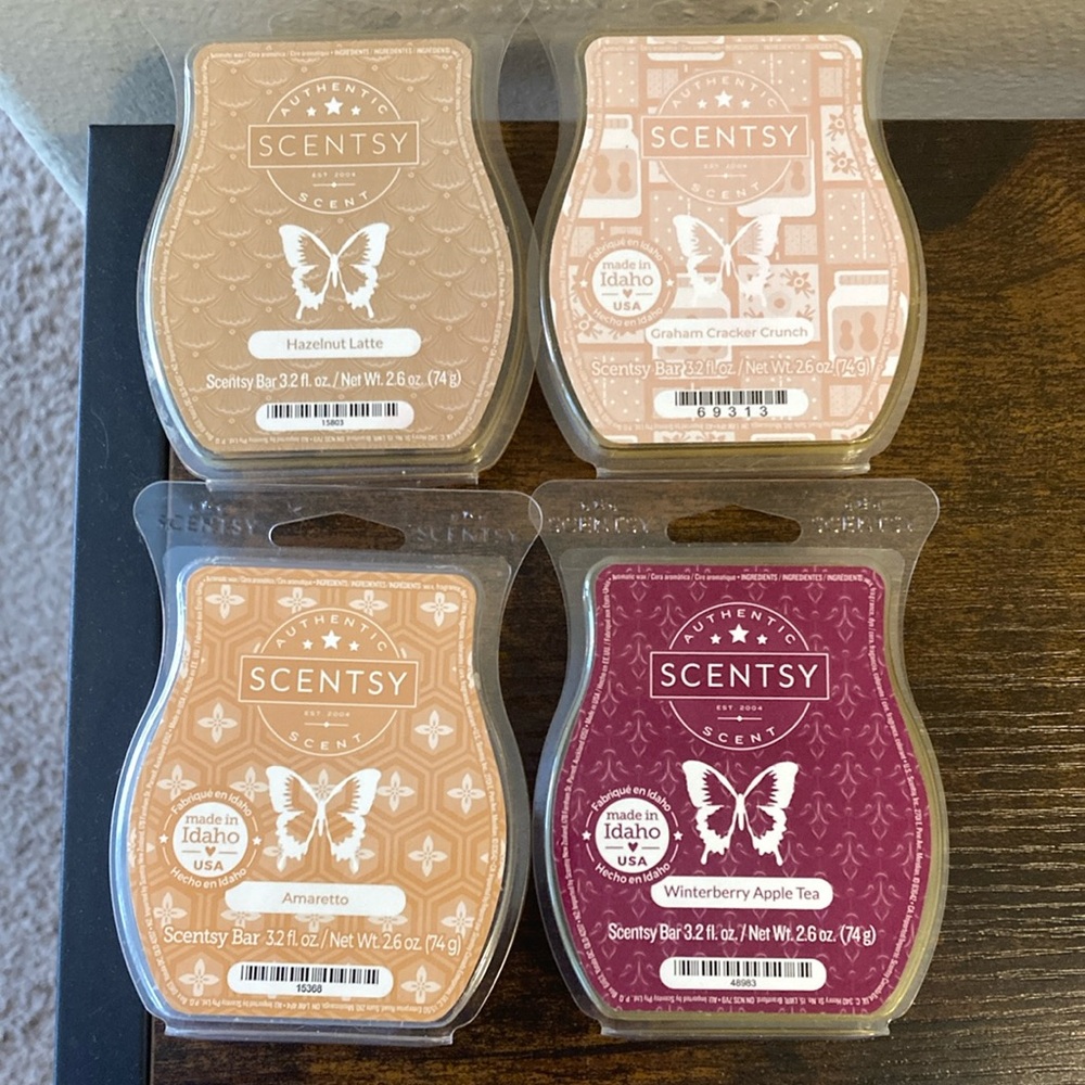 4 Scentsy Wax Bars-Hard to find!